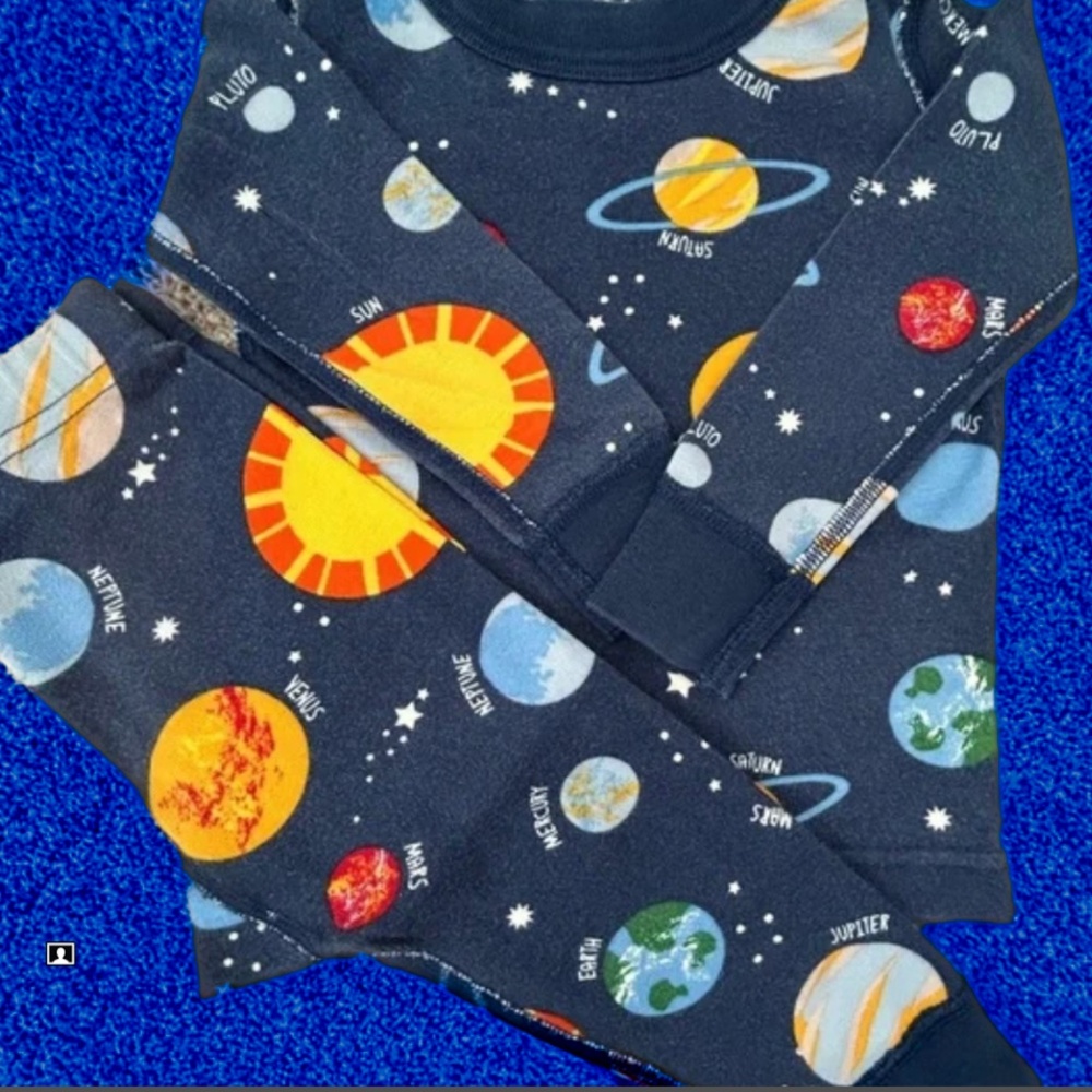 Hanna Andersson Space Themed Pajamas